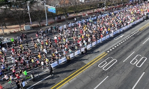 ‘하마터면’…뇌진탕 아이 태운 車, 도심 마라톤 속 경찰 도움에 간신히 병원行