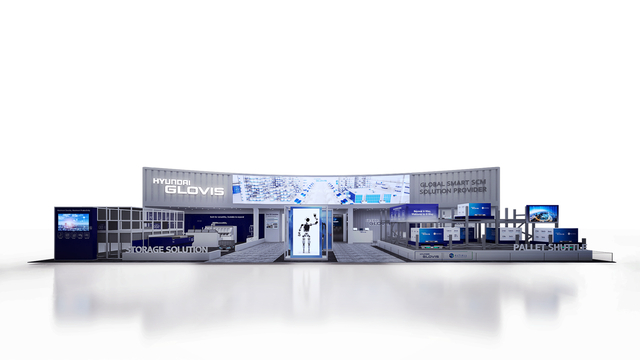현대글로비스가 오는 4일 서울 강남구 코엑스에서 열리는 ‘2026 스마트공장·자동화산업전(AW 2026)’에 마련할 전시 부스. 현대글로비스 제공