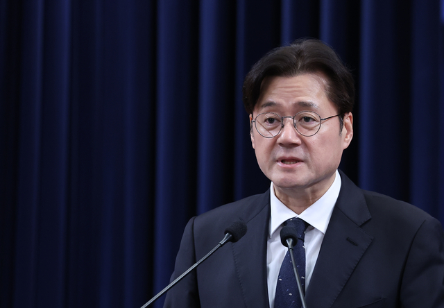 홍익표 정무수석. 연합뉴스