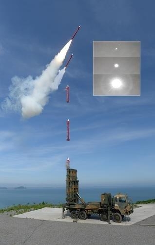 천궁-Ⅱ 요격미사일 발사 장면. LIG넥스원 제공