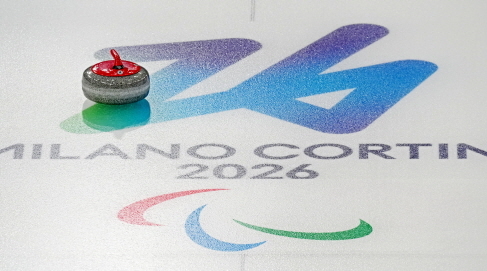 2026 밀라노·코르티나담페초 동계패럴림픽 휠체어컬링 경기장. 신화통신 뉴시스