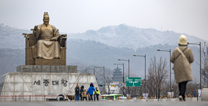 3월의 눈 내린 서울