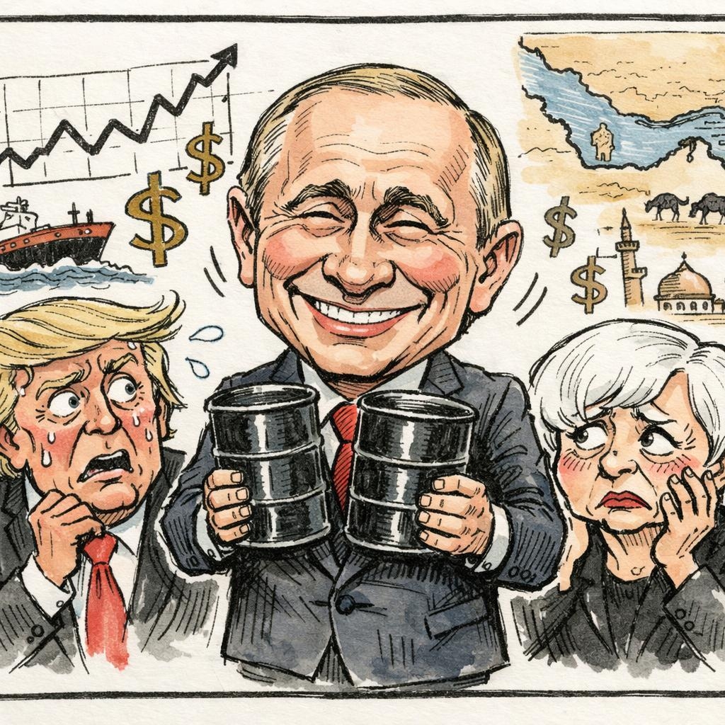 이란 전쟁에 러시아만 웃는다…유가 급등에 美 “러 원유 제재 해제할 수도”