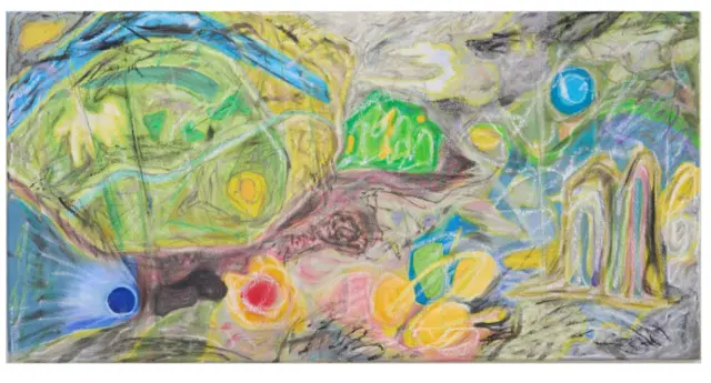 박효신 작가의 ‘꿈의 지도 - 기록된 길’, Oil and color pencil on canvas, 45 x 88 cm
2025.