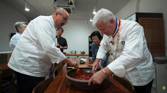 한국음식 문화 체험. 전남도청 제공