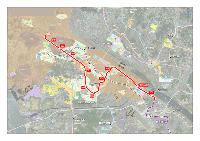 지하철 5호선 김포·검단 연장사업 노선도. 인천시 제공