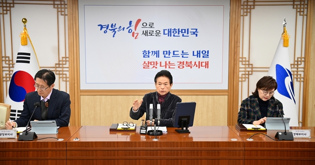 10일 열린 경북도 국비 확보 추진 상황 보고회 모습. 경북도청 제공