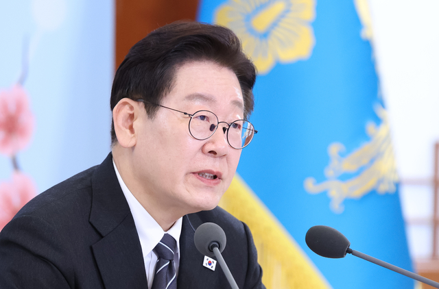 이재명 대통령이 10일 청와대에서 열린 ‘상생을 실천하는 기업인과의 대화’에서 발언하고 있다. 박준우 기자