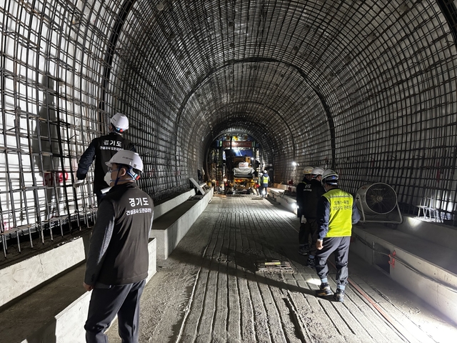 도봉산~옥정 광역철도 1공구 현장. 경기도 제공