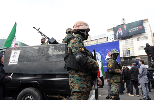 이란 보안군. EPA자료사진 연합뉴스