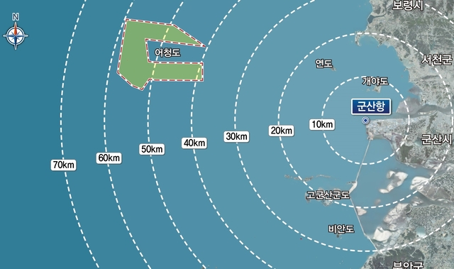 16일 전북 군산 어청도 해역이 1.2GW급  해상풍력 집적화 단지로 지정됐다. 군산시청 제공