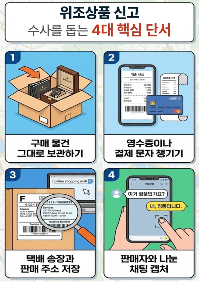 위조상품 신고 방법. 서울시청 제공