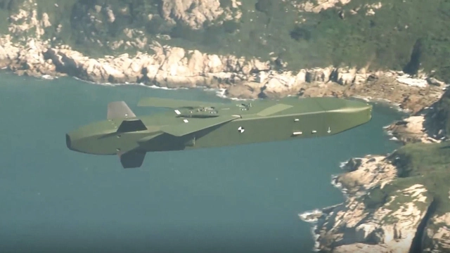 공군의 F-15K에서 발사돼 날아가는 장거리 공대지 순항미사일 타우러스. 공군 제공