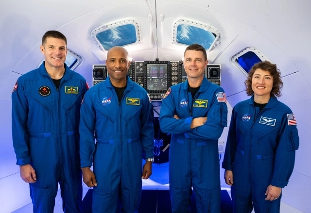 유인 우주탐시선 아르테미스2호 우주비행사.  NASA 자료