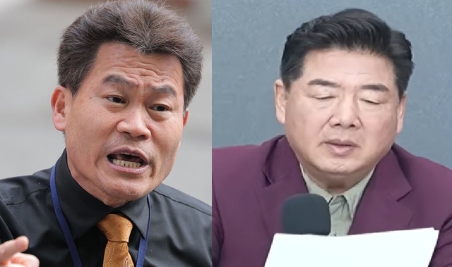 보수 유튜버 전한길(왼쪽) 씨와 고성국 씨. 뉴시스, 고성국TV