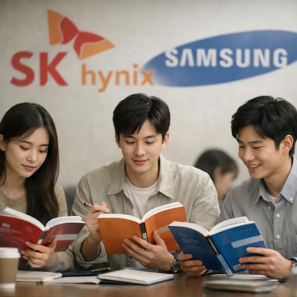 삼전·하닉, 高실적·高인센티브덕에…‘삼성·SK고시’ 교재 불티