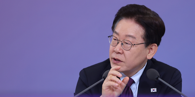 이재명 대통령이 지난 9일 청와대에서 열린 국민경제자문회의 제1차 전체 회의에서 발언하고 있다. 연합뉴스