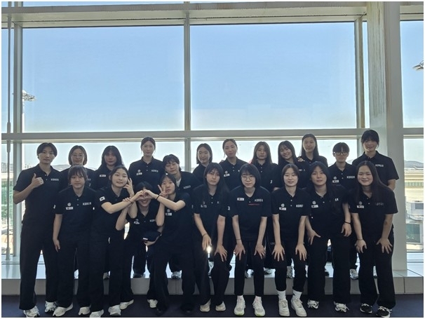 한국 여자 아이스하키 대표팀. 대한아이스하키협회 제공