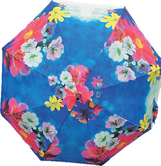 박정우 ‘화산(花傘)’, 지름 130㎝, 실크에 염료, 2026.