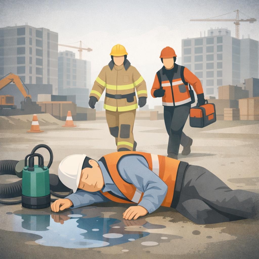 공사현장 사고 관련 보도 이미지