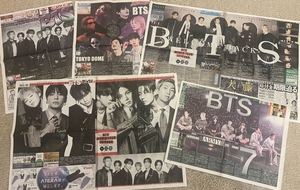 BTS, 日 5대 스포츠지 1면에…“7년만에 완전체 도쿄돔 공연”