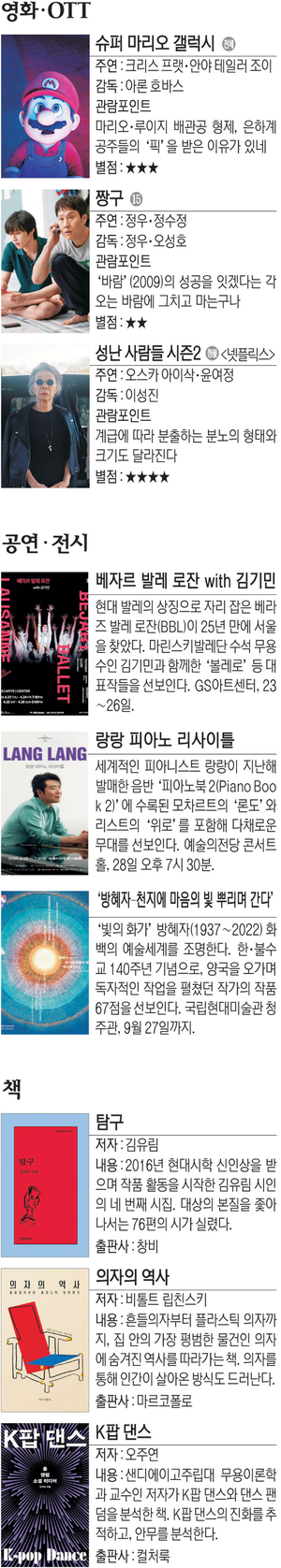 영화 ‘슈퍼 마리오 갤럭시’ 등[Culture Pick]