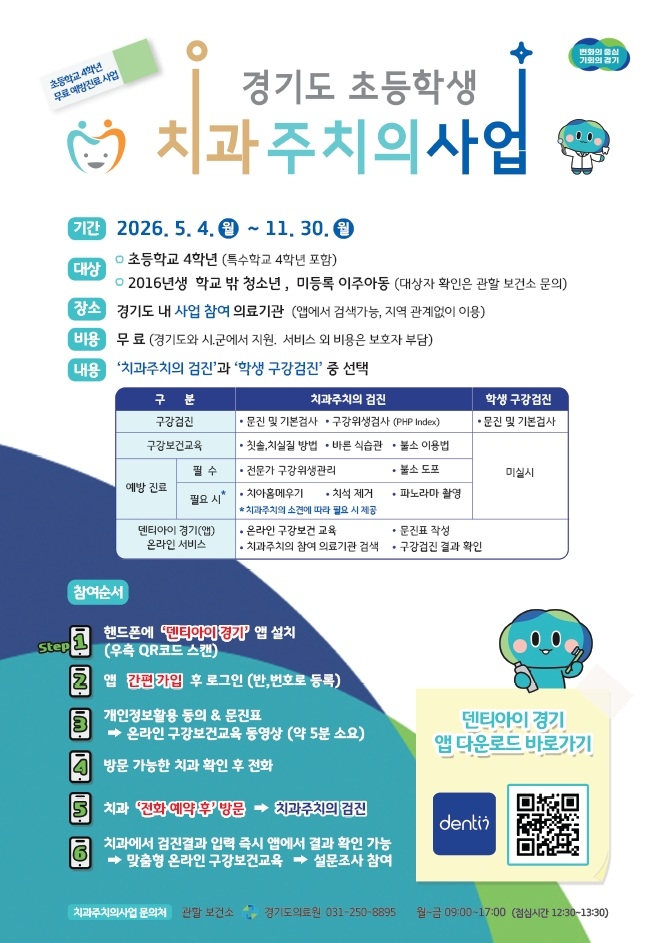 의왕보건소, 초등학생 치과주치의사업 시행 - 뉴스 썸네일 이미지