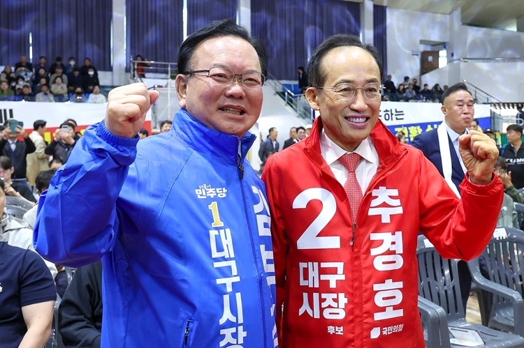 [속보]대구 결집 보수… 추경호·김부겸 오차범위 초접전