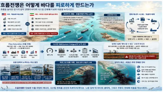 흐름 체계의 피로도가 누적된 결과에 대한 상상도. 김태준 한반도안보문제연구소장 AI 그림