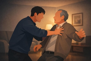 10년 만에 만난 기초수급자 아버지 폭행한 40대男