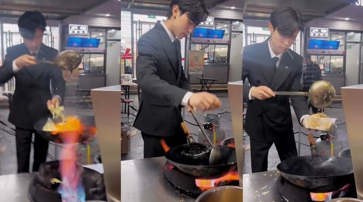 원피스 ‘상디’가 현실에? 中 정장 차림 요리사 인기 폭발[아하중국]