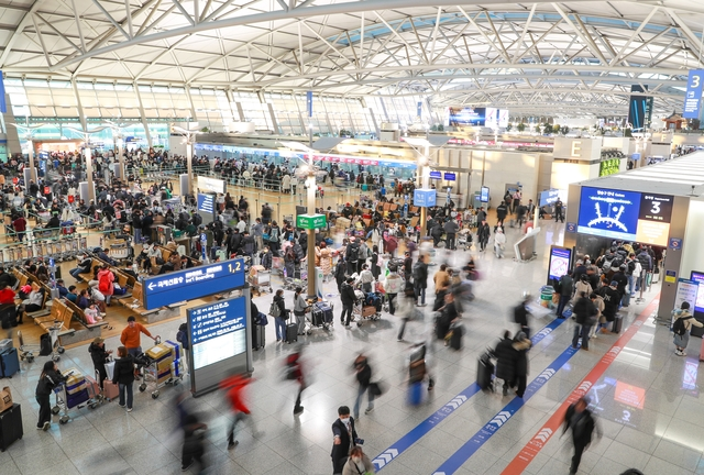 인천국제공항 제1여객터미널 전경. 인천국제공항공사 제공