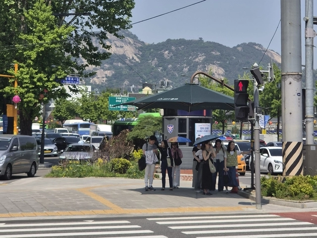 종로구 그늘막 모습. 종로구청 제공