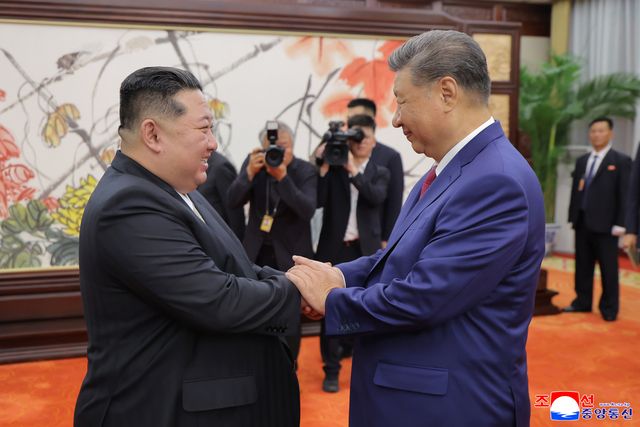 전승절 80주년 열병식 참석을 위해 중국을 방문한 김정은 북한 국무위원장이 지난해 9월 일 오후 시진핑 중국 국가주석과 양자회담을 개최했다. 조선중앙통신 연합뉴스