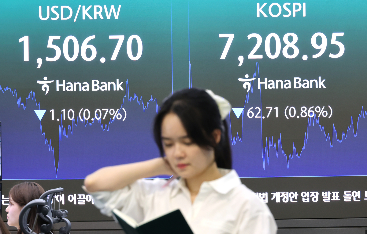 [속보]삼성전자 5%대 급등…코스피 7400선 회복하며 장 열어 7500선 돌파
