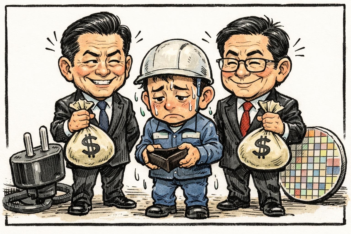“싼 전기 덕분에 호황…삼전·닉스, 한전과 이익 나누자”