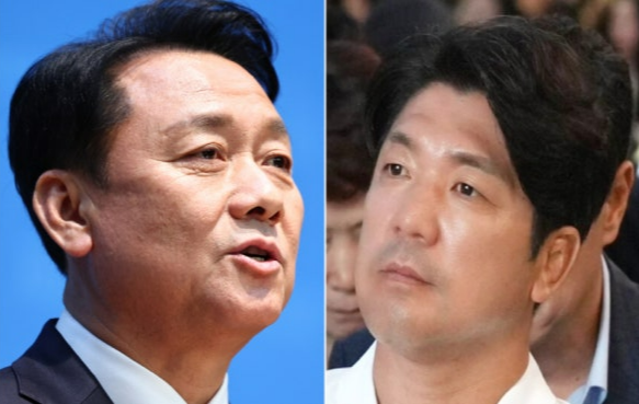 이광재 전 강원지사(왼쪽), 이용 전 의원. 뉴시스·이용 전 의원 페이스북