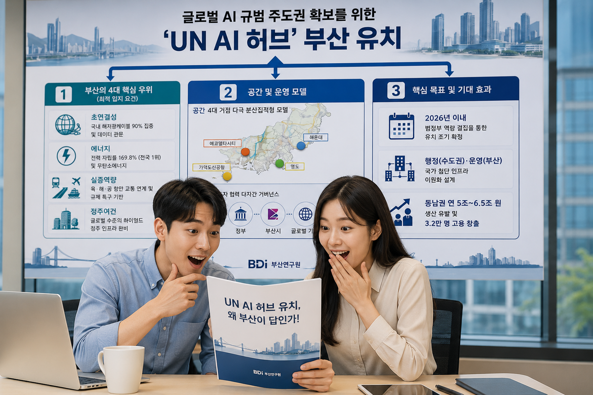해저광케이블 90%·전력자립률 1위…부산, ‘UN AI 허브’ 유치전 정조준