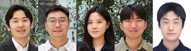 DGIST(윤성훈· 이상진· 최효빈· 박재일)와 MIT(임형태) 공동 연구팀(왼쪽부터). DGIST 제공