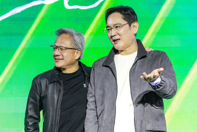 젠슨 황 엔비디아 CEO와 이재용 삼성전자 회장. 뉴시스