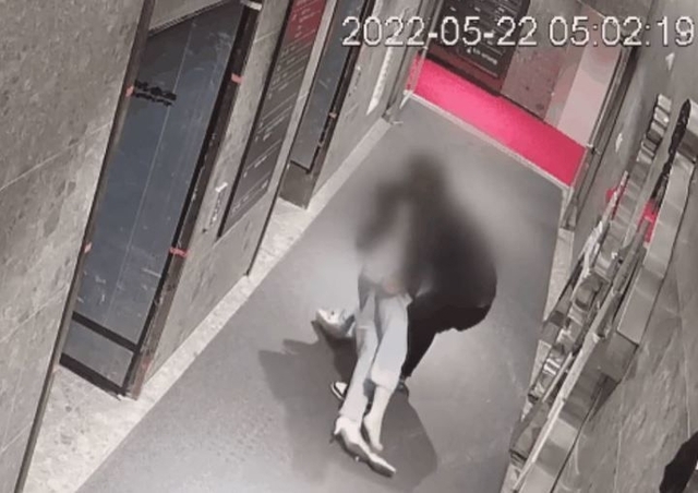 부산 돌려차기 사건 현장 CCTV. 뉴시스
