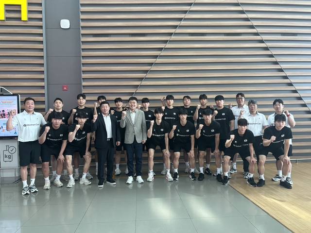 한국 20세 이하(U-20) 남자 주니어 핸드볼대표팀. 대한핸드볼협회 제공