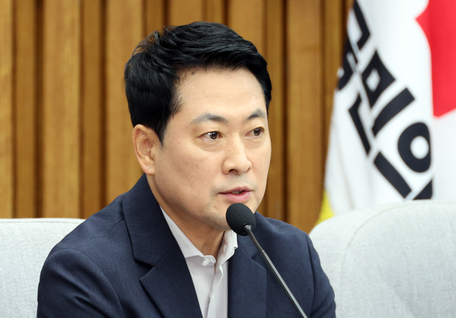 장동혁 국민의힘 대표가 14일 국회에서 열린 ‘장윤기 사건이 드러낸 수사 공백과 보완수사권의 필요성’ 토론회에서 발언하고 있다. 뉴시스