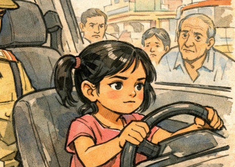 기네스북 올리려고…6살 손녀 운전시킨 경찰, 정직 처분[아하인도]