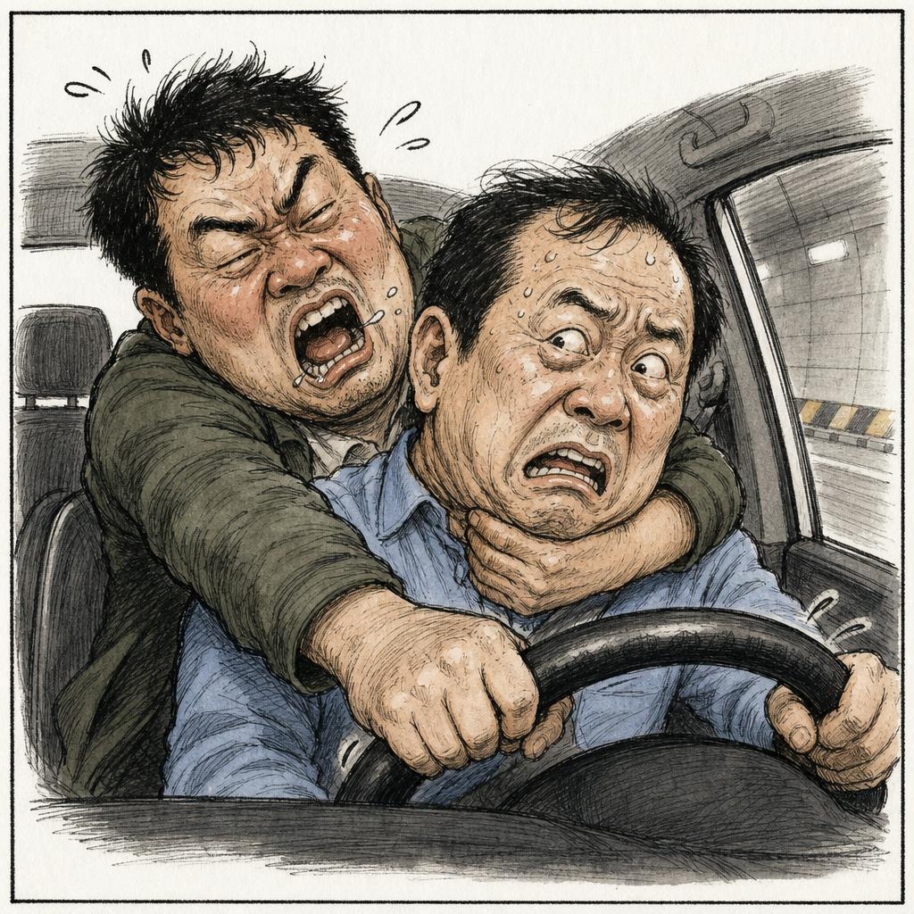 시속 100㎞ 택시 핸들 꺾은 만취 승객…신고하자 “블박 50만원에 팔라”