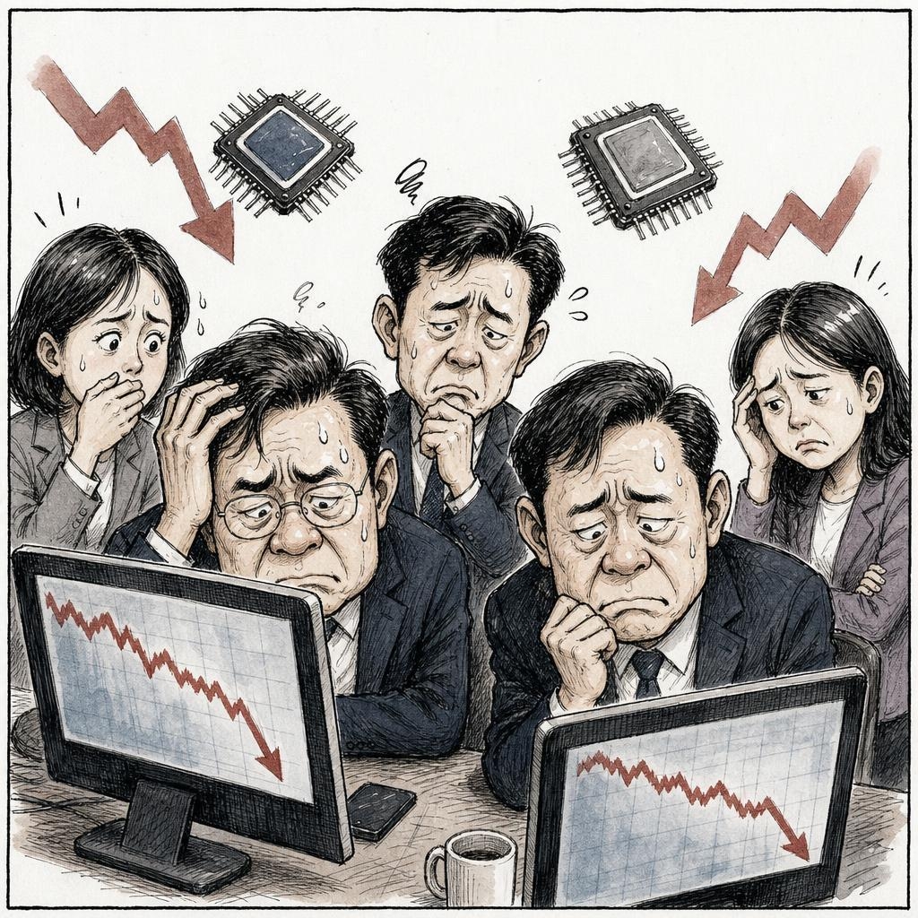 하닉181만원 평단 깨졌다…삼전22만원도 위태