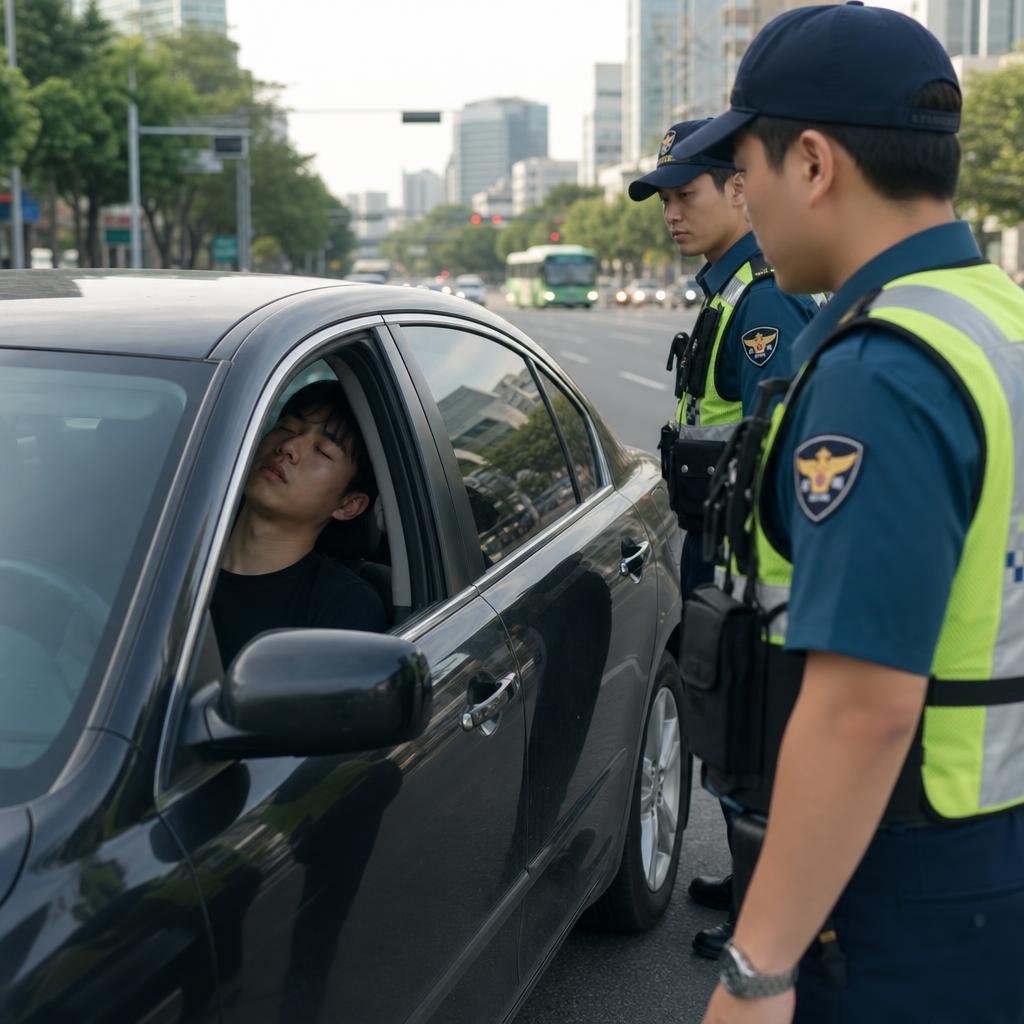 “의식 잃은줄 알았는데”… 20대 男, 7차선 도로 한복판서 차 세우고 잠들어
