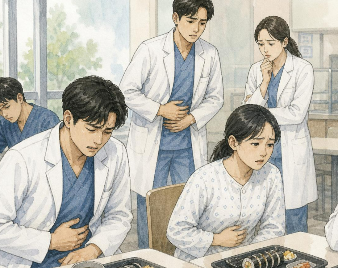 의사들도 설사…종합병원 내 식당서 식중독 의심 증세 70여명 호소