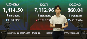 코스피 7100 돌파 개장
