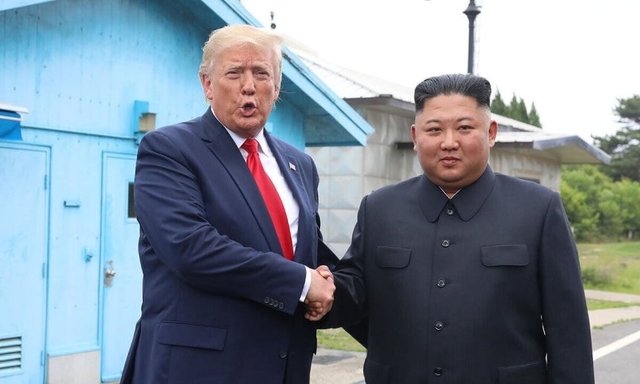 도널드 트럼프(왼쪽) 미국 대통령과 김정은 북한 국무위원장. 연합뉴스